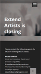 Mobile Screenshot of extendartists.com