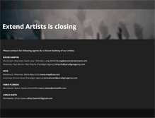 Tablet Screenshot of extendartists.com